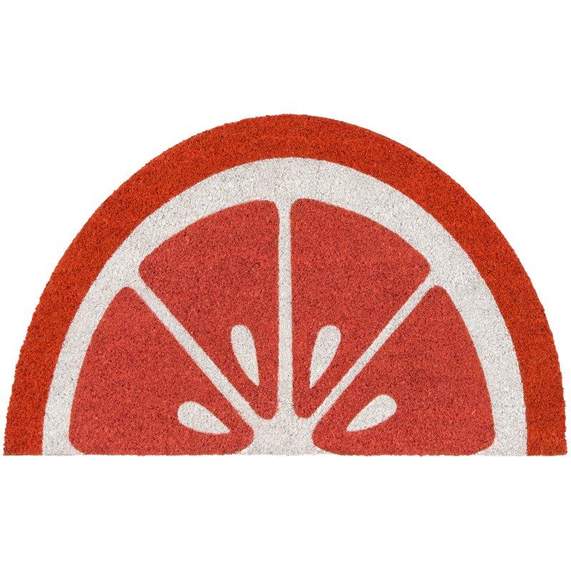 Mainstays by Becky G. & Alejandra Coir Outdoor Mat Orange Slice 18" x 30"