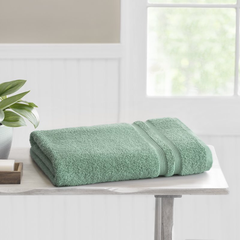 Mainstays Performance Solid Bath Sheet 30" X 62" Green Sage