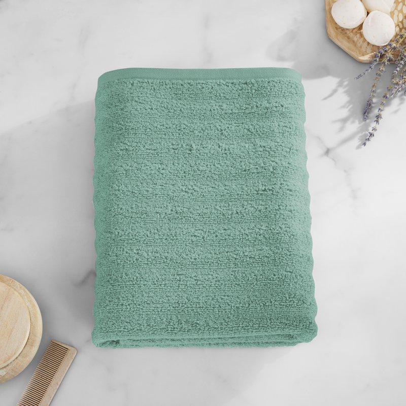 Mainstays Performance Textured Bath Sheet 30" X 62" Green Sage