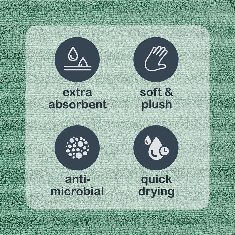 Mainstays Performance Textured Bath Sheet 30" X 62" Green Sage