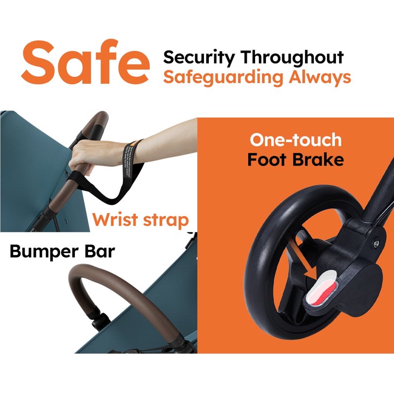 Mamazing Baby Stroller Ultra Air Lightweight Foldable Carbon Fiber Travel Stroller Toddler Infant