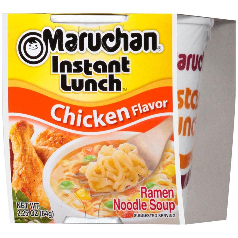 Maruchan Instant Lunch Ramen Noodles Chicken Flavor 2.25 Oz Cup