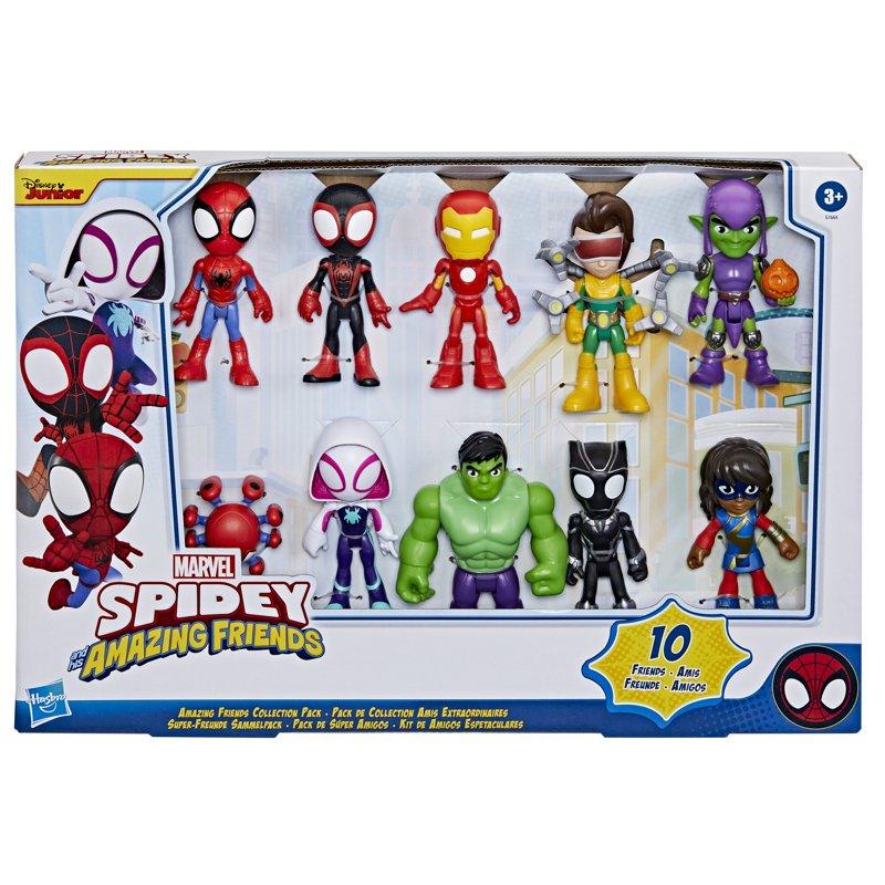 Marvel Spidey And His Amazing Friends Collection Pack Action Figures (4”/10 Cm)