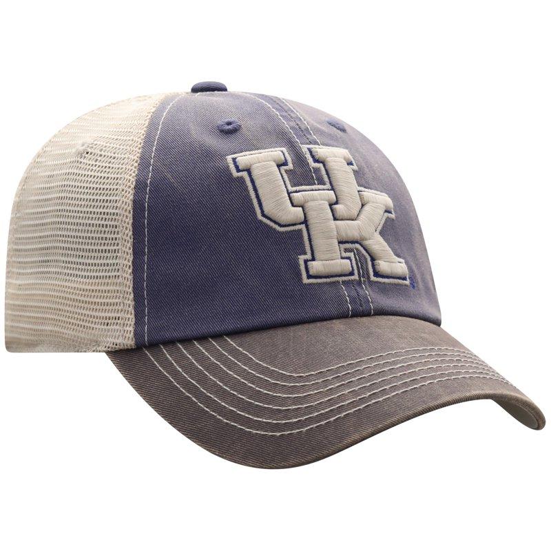 Men's Top Of The World Royal/Gray Kentucky Wildcats Off Road Adjustable Trucker Hat