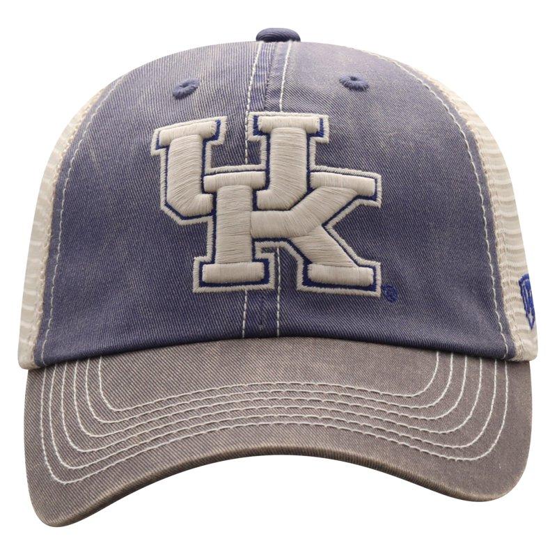 Men's Top Of The World Royal/Gray Kentucky Wildcats Off Road Adjustable Trucker Hat