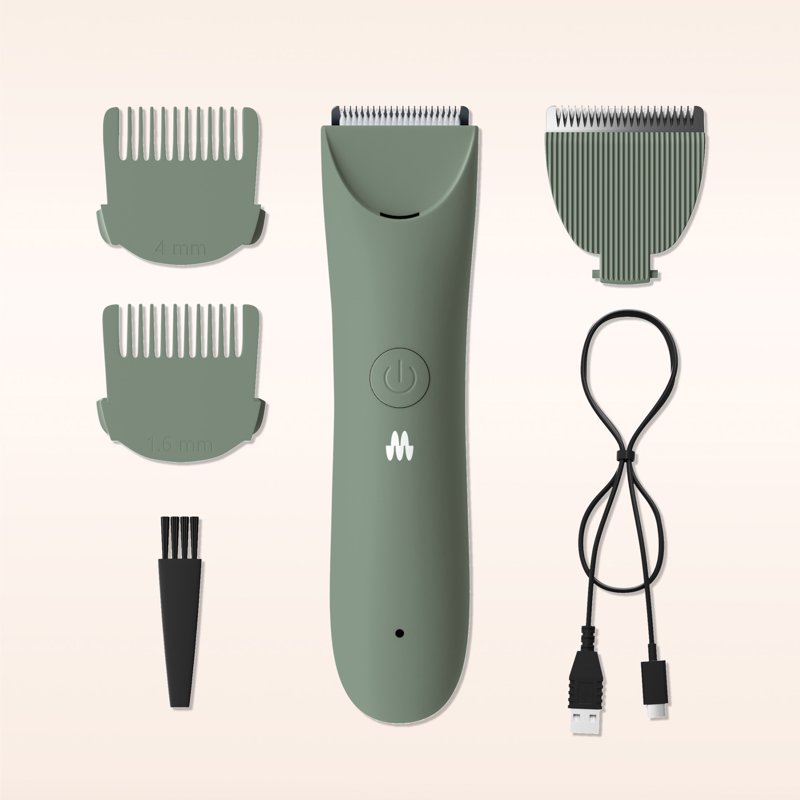 Meridian Slimmer Trimmer Precision Bikini Electric Shaver & Groomer For Women & Men Sage