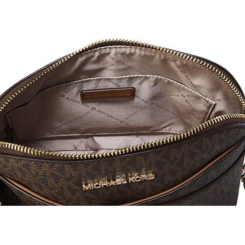 Michael Kors 35F1Gtvc6T Jet Set Travel Dome Crossbody Bag Leather Powder Blush Female