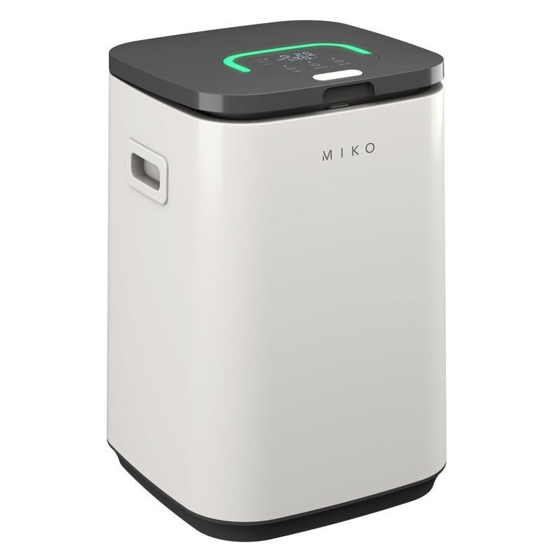 Miko Nest 23L Electric Bucket-Style Towel Warmer 450W White Plastic Finish – Warms Towels Robes Blankets & Pajamas for Spa-like Comfort