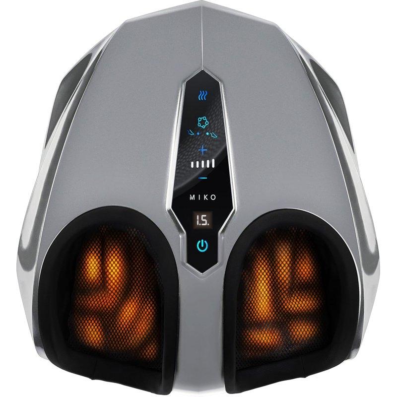 Miko Shiatsu Foot Massager with Heat Kneading and Rolling and Pressure Settings - 2 Wireless Remotes