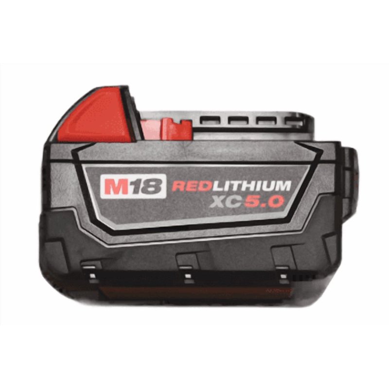 Milwaukee 48-11-1852 M18 REDLITHIUM XC 5.0Ah Extended Capacity 18V Battery Pack – 2-Pack For Cordless Power Tools