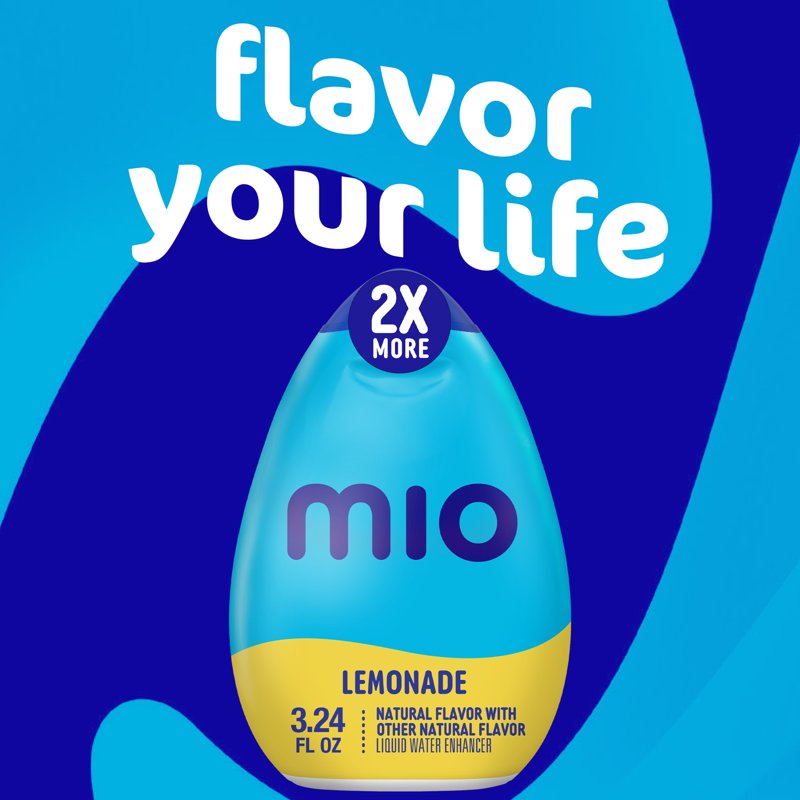 MiO Lemonade Sugar Free Water Enhancer With 2X More 3.24 Fl Oz Big Bottle Liquids
