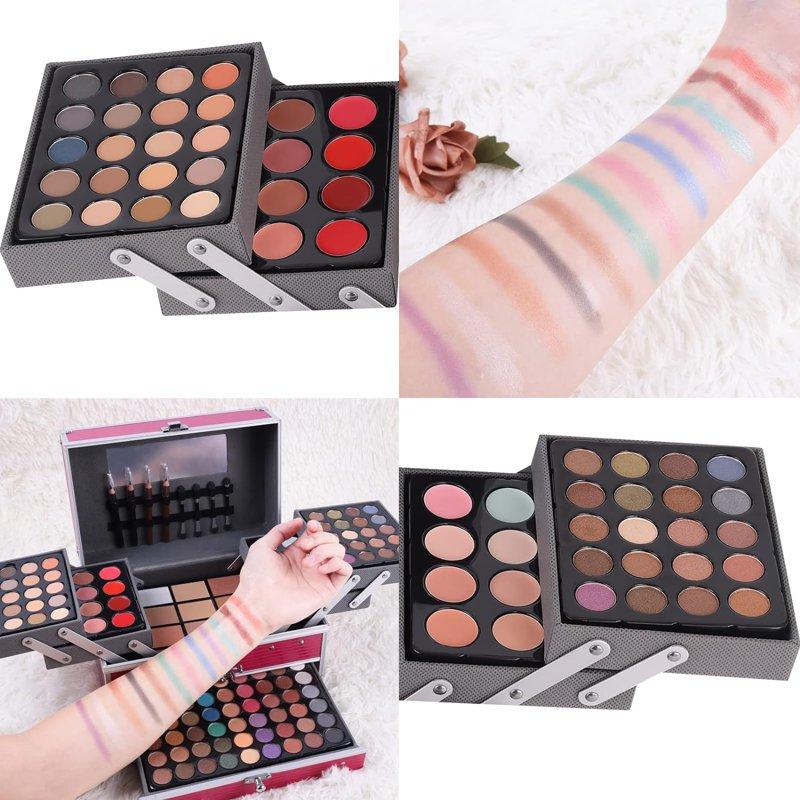 MISS ROSE 132 Colors Makeup Kit For Teenage Girls Professional Makeup Kit All In One Makeup Set For Women Include Eyeshadow/Lipstick/Concealer/Lip Gloss/Eyeliner/Mascara/Makeup Brushes