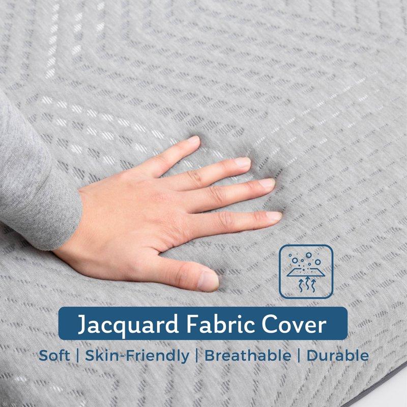 MLILY Ego 4 Inch Tri Folding Memory Foam Mattress Twin Size Portable Guest Bed