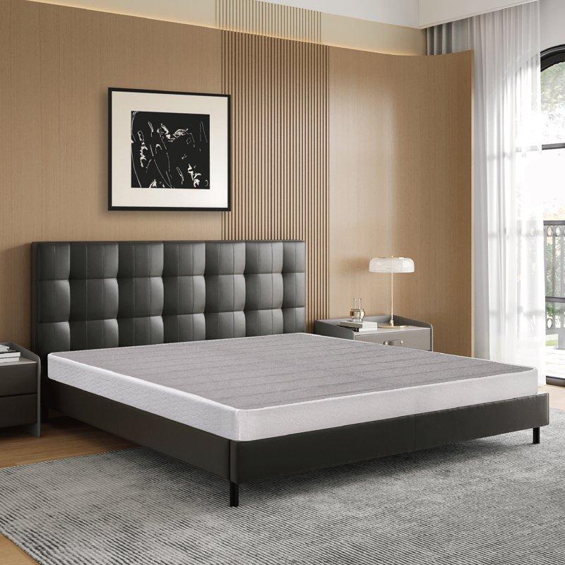 MLILY Ego 5 Inch Queen Size Metal Box Spring Easy Assembly Mattress Foundation