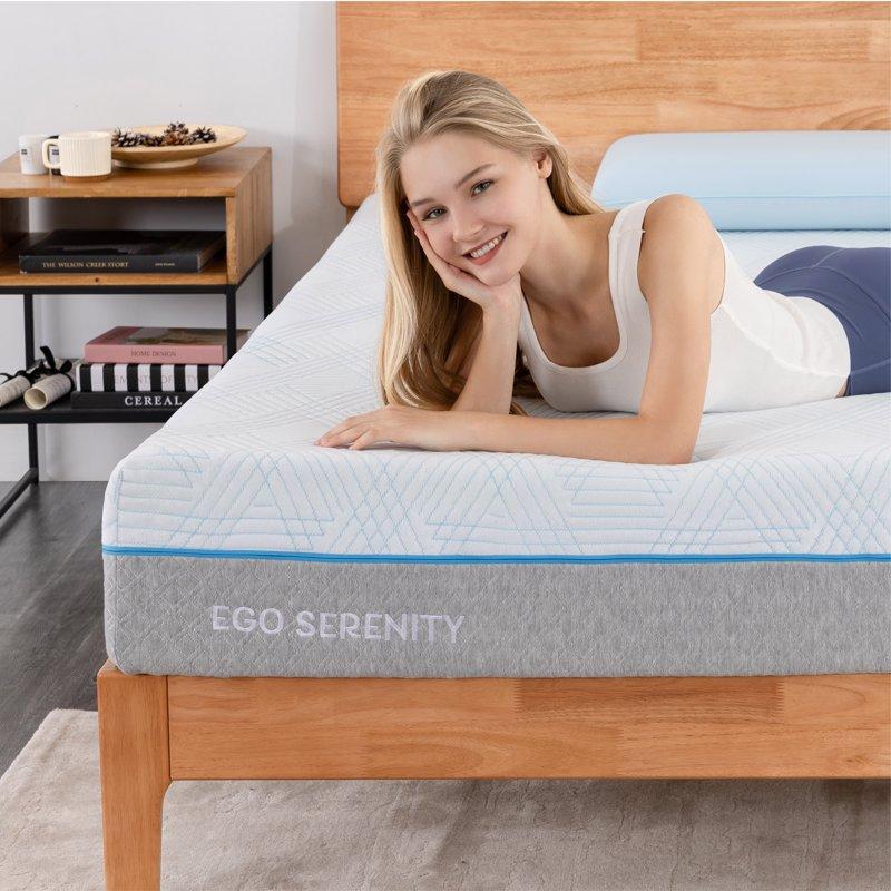 MLILY Queen Mattress Gel Memory Foam 10" Mattress In A Box Ego Serenity