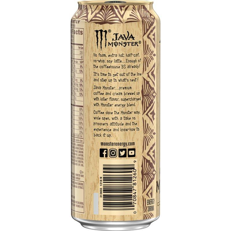 Monster Energy Java Mean Bean Energy + Coffee Energy Drink 15 Fl Oz