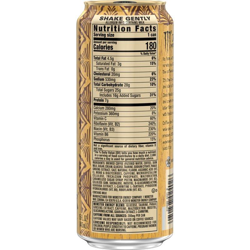 Monster Energy Java Salted Caramel Energy + Coffee Energy Drink 15 Fl Oz