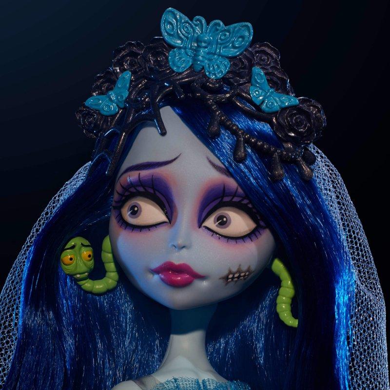 Monster High Skullector Corpse Bride Collectible Doll Emily In Gothic Wedding Dress With Veil