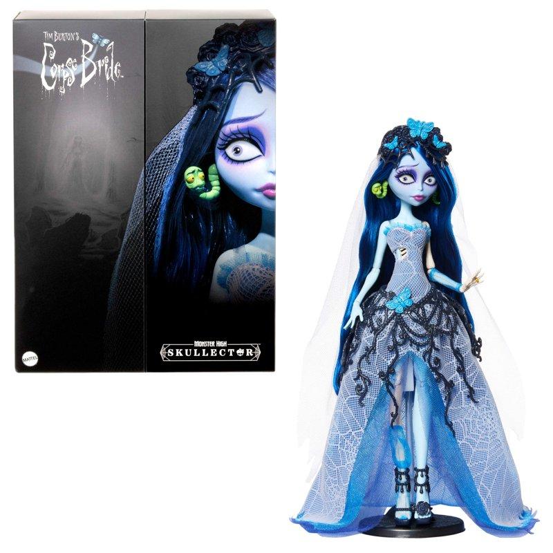 Monster High Skullector Corpse Bride Collectible Doll Emily in Gothic Wedding Dress with Veil