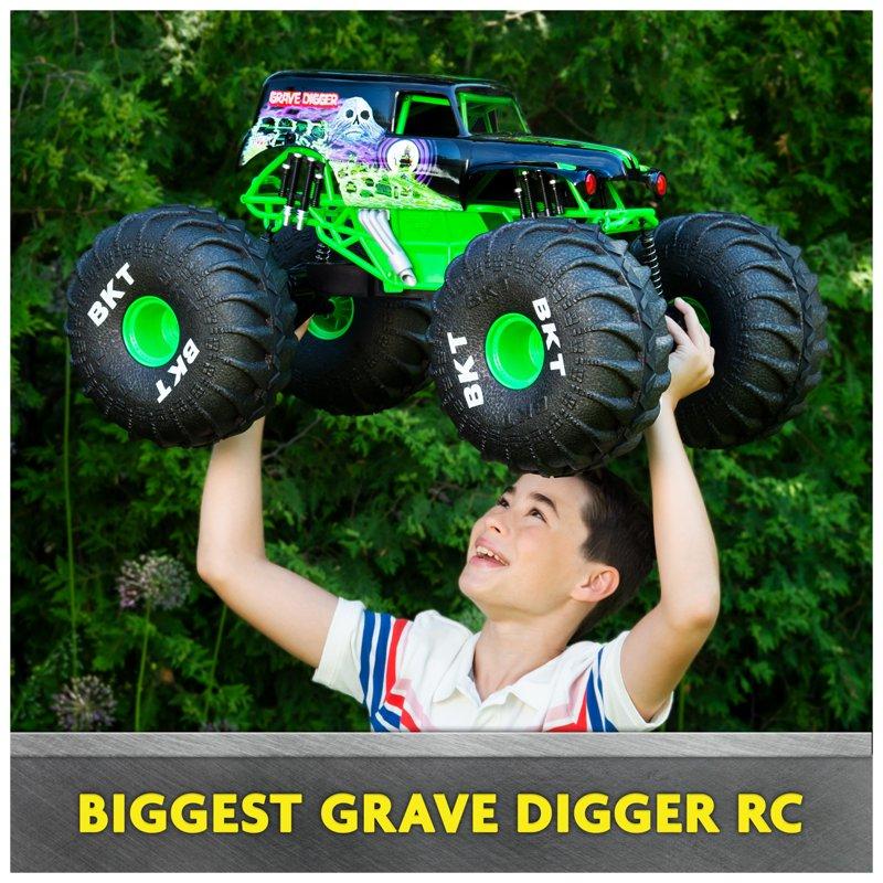Monster Jam Mega Grave Digger All-Terrain Remote Control Monster Truck 1:6 Scale