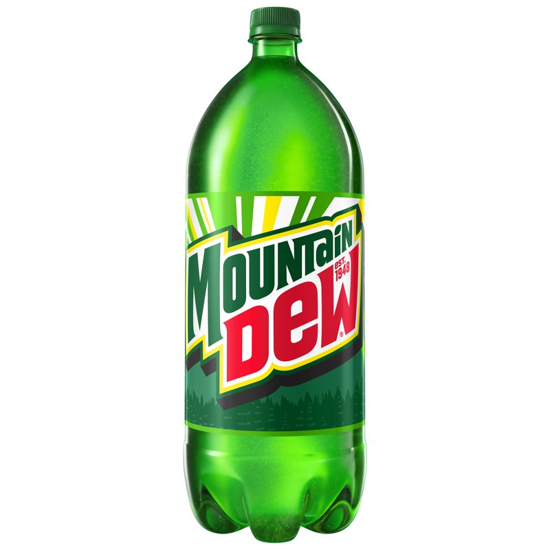 Mountain Dew Citrus Soda Pop 2 Liter Bottle