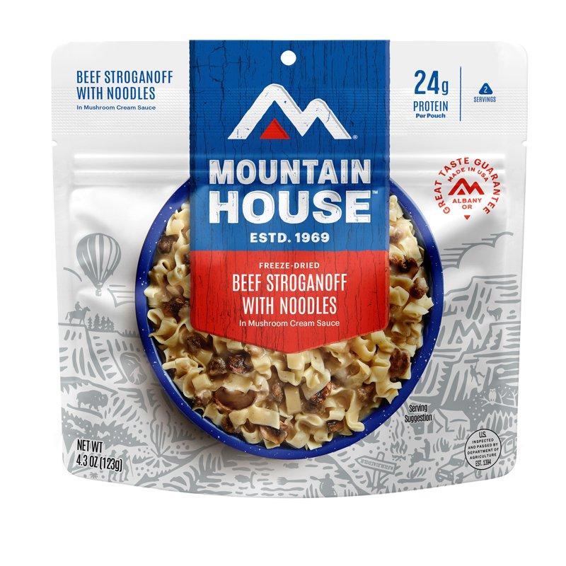 Mountain House Beef Stroganoff with Noodles Freeze-Dried Backpacking & Camping Food 2 Servings