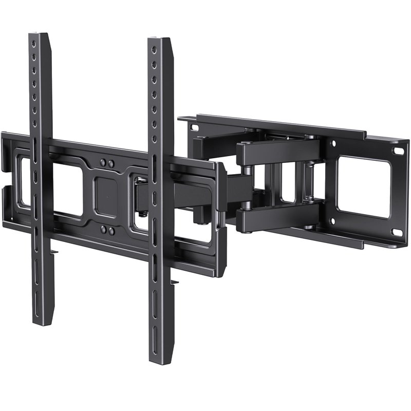 MountFTV Full Motion Articulating TV Wall Mount Bracket For 26-65 Inch TVs Swivels Tilts Extention Leveling Holds Up To 99 Lbs Max 400 X 400mm Fits 16" Wood Stud