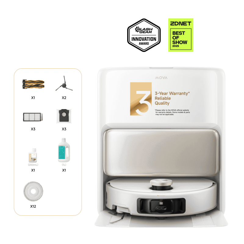 MOVA V50 Ultra Complete Robot Vacuum＆Mop Self Cleaning 24bar Suction Auto-Lift Obstacle Overcoming