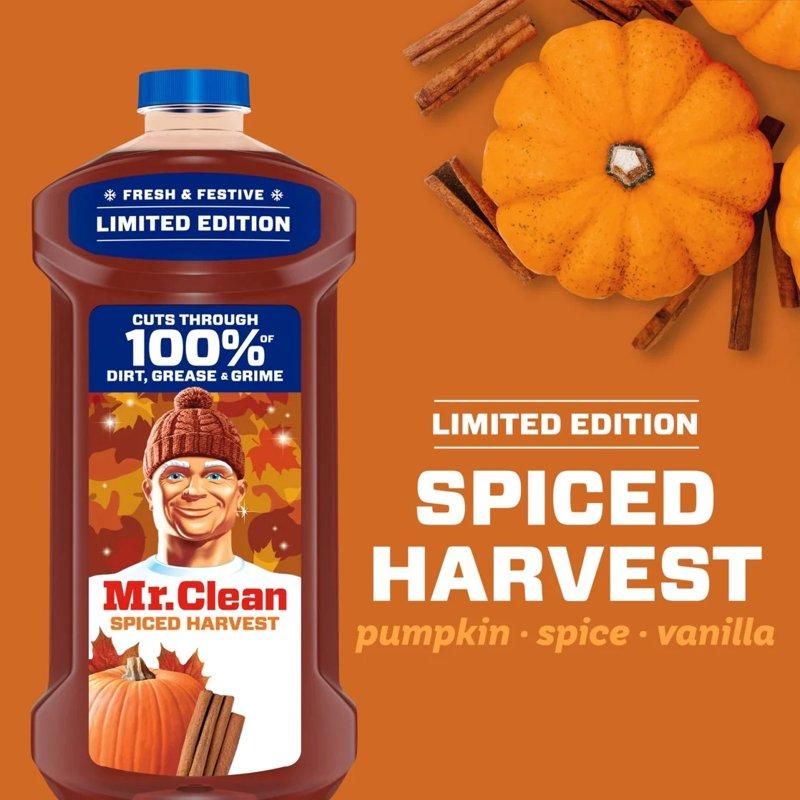 Mr. Clean All Purpose Cleaner Floor Cleaner Mop Soap Cleaning Liquid Spiced Harvest Pumpkin Frosted Cranberry And Fresh Pine