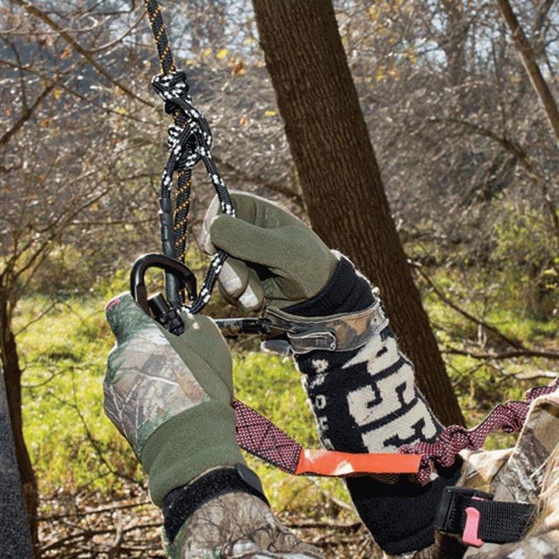 Muddy Safe-Line 30' Durable Nylon Outdoor Hunting & Treestand Safe System For Tree Climbing - Single Pack