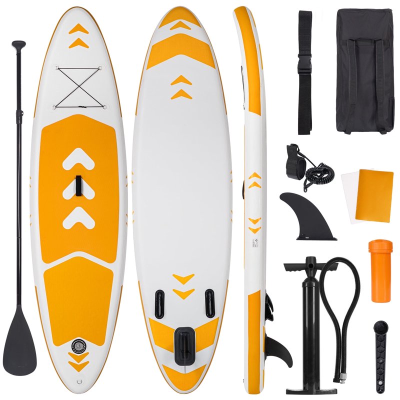Naipo 120"x30"x6" Inflatable Paddle Board Stand Up Paddle Board SUP Board Ultra-Light (17LBS) For Summer Surfing Orange