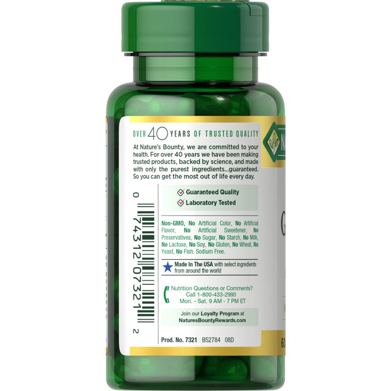 Nature's Bounty Horny Goat Weed Maca Caps Supports Men's Vitality 60 Ct