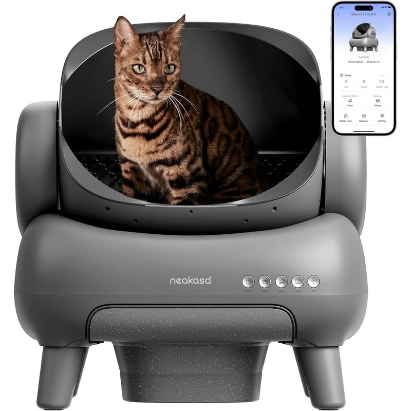 Neakasa M1 Self-Cleaning Automatic Cat Litter Box with Sensor 7.17L Odor-Free Waste Disposal Includes Trash Bags