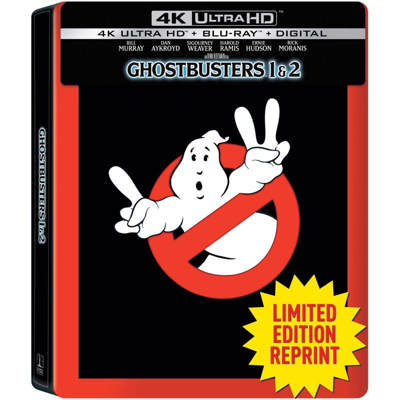 New Steelbook Ghostbusters Movie 2 Pack: I & II (UHD + Blu-ray + Digital)