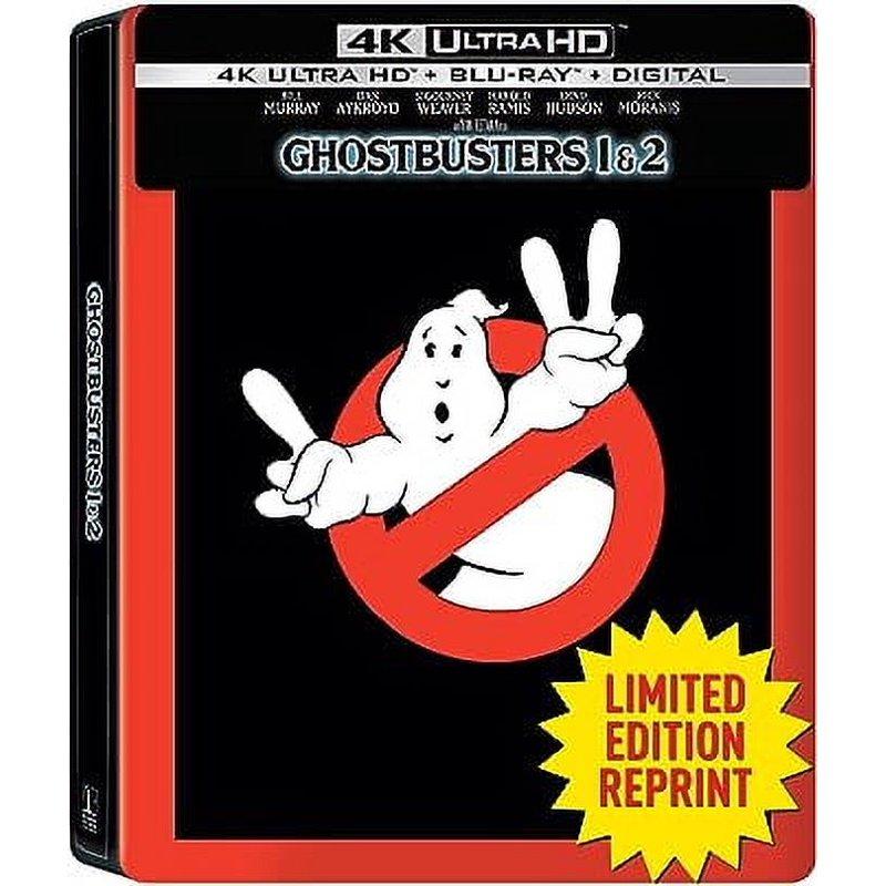 New Steelbook Ghostbusters Movie 2 Pack: I & II (UHD + Blu-ray + Digital)