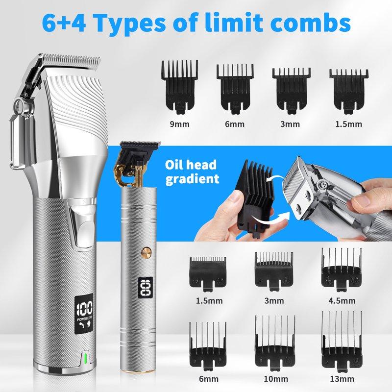 NEXPURE Hair Clippers Cordless Beard Trimmer For Men LCD Display Hair Clippers And Trimmer Sets Haircut Beauty Kit For Men