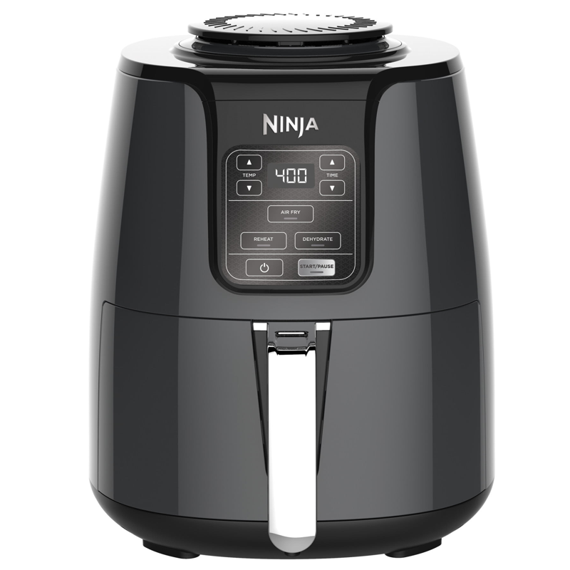 Ninja 4 Qt Air Fryer Nonstick Basket with Crisper Plate 1550 Watts Black AF100WM