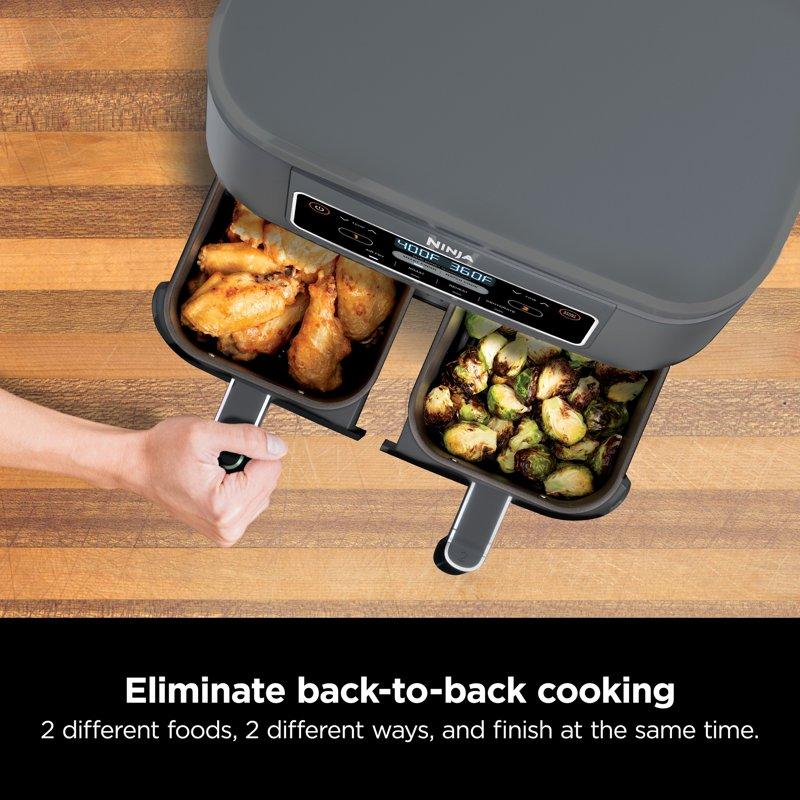 Ninja Foodi 4 In 1 8 Qt. 2 Basket Air Fryer With DualZone Technology Air Fry Roast & More