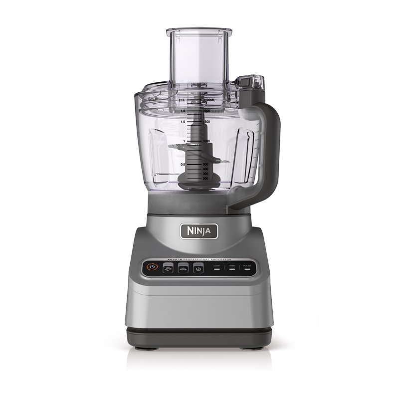 Ninja Professional 9 Cup Food Processor 850 Watts Auto-iQ 3 Presets Chop Dough Slice Shred BN600 Silver