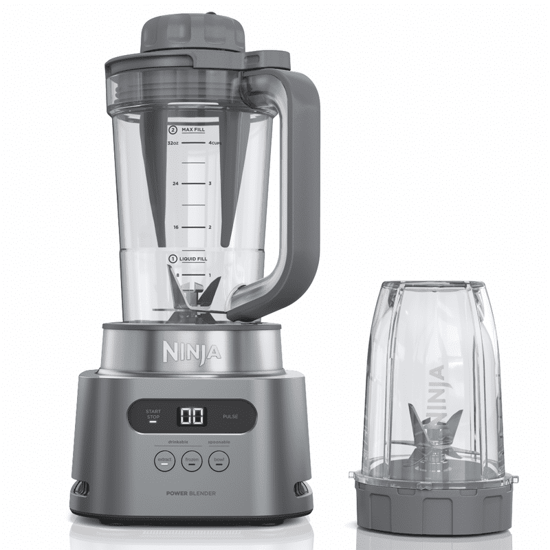 Ninja Twisti High-Speed Blender Duo 3 Preset Auto-iQ Programs 34 Oz. Pitcher Capacity SS150