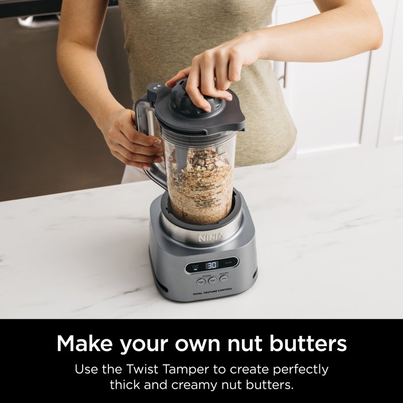 Ninja Twisti High-Speed Blender Duo 3 Preset Auto-iQ Programs 34 Oz. Pitcher Capacity SS150