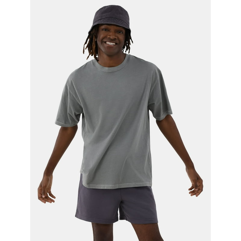 No Boundaries All Gender Cotton Oversize Tee with Short Sleeves Men's and Big Men's