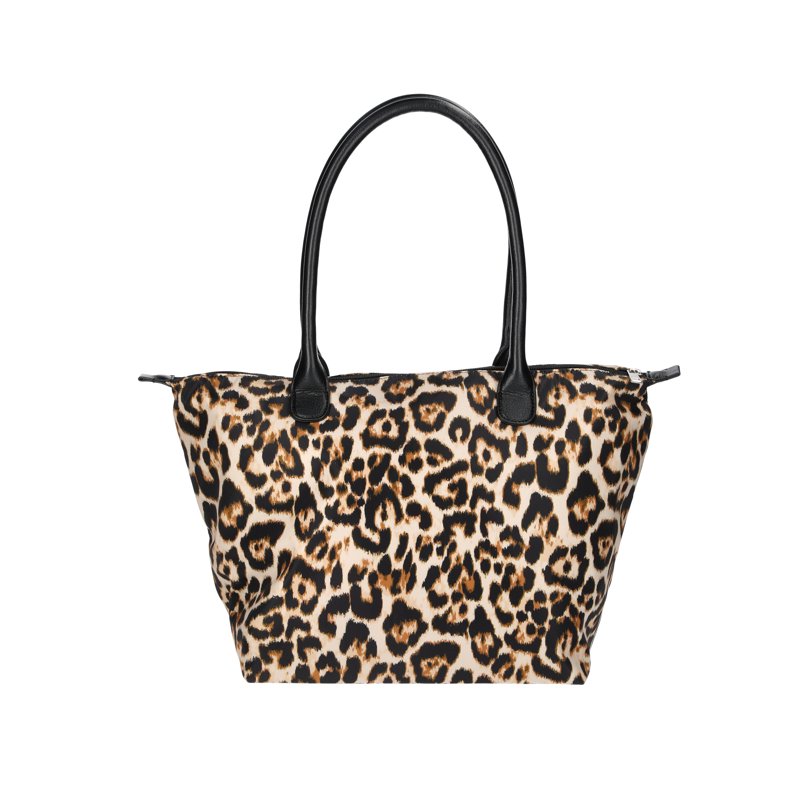 No Boundaries Women's Tote Bag Natural Leopard