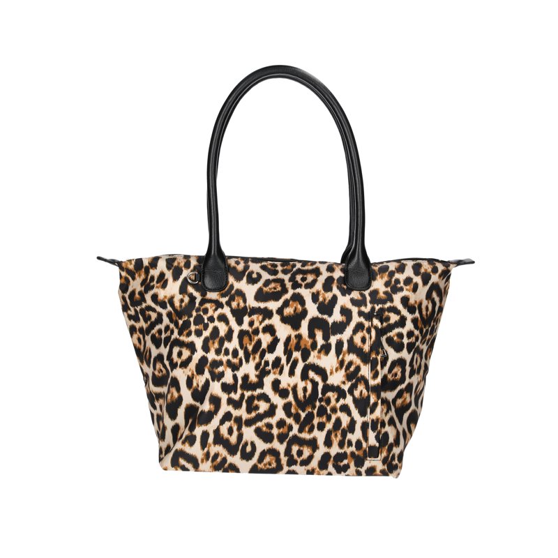 No Boundaries Women's Tote Bag Natural Leopard