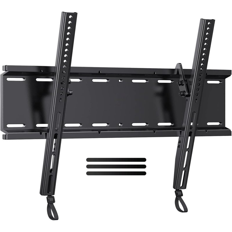 ntPERLESMITH Low Profile Tilting TV Wall Mount Bracket for 23-70 inch LED LCD OLED Flat Screen TVs with 400x400mm Holds up to 115lbsn