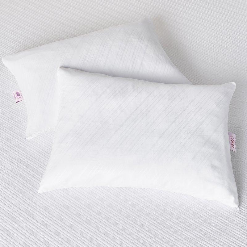 nue by Novaform Gel Memory Foam Micro-Cushion Pillows Queen Size Fresh & Cool Washable White 2 Pack