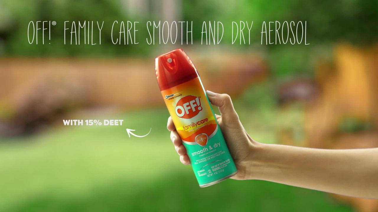 OFF Family Care Sportsmen Insect & Mosquito Repellent Aerosol Bug Spray With Protection From Mosquitoes And Ticks 4 Oz