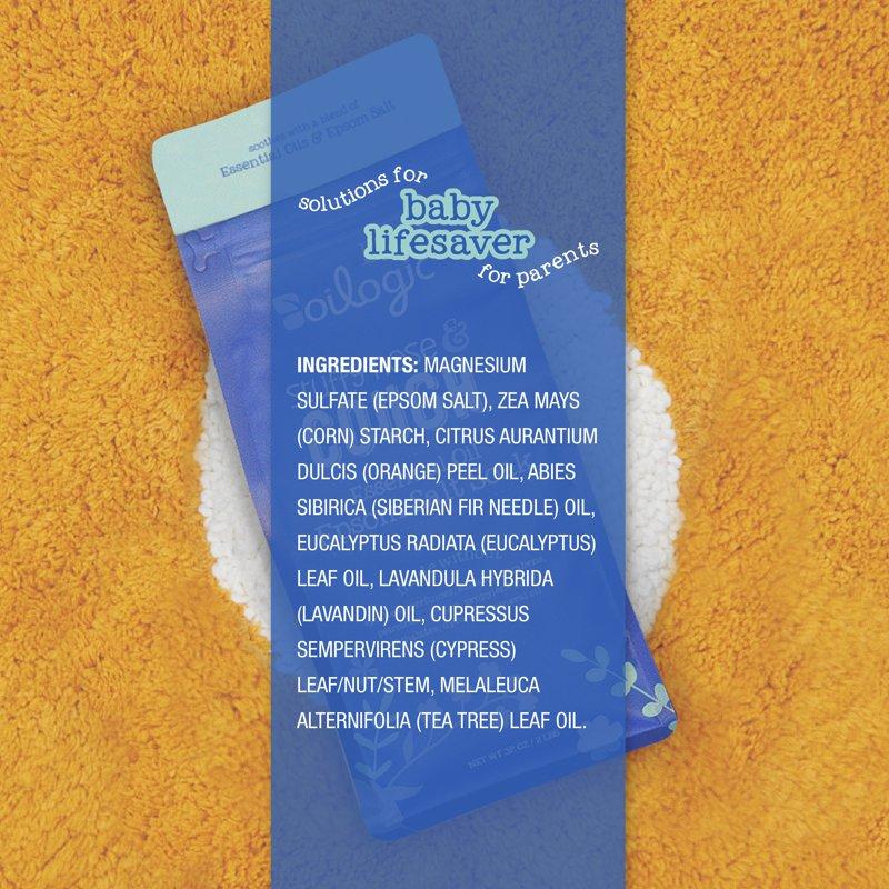 Oilogic Stuffy Nose & Cough Baby Essential Oil Epsom Soak 2 Lbs