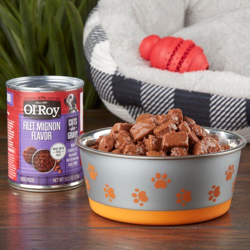Ol' Roy Filet Mignon Flavor Cuts In Gravy 13.2 Oz Can