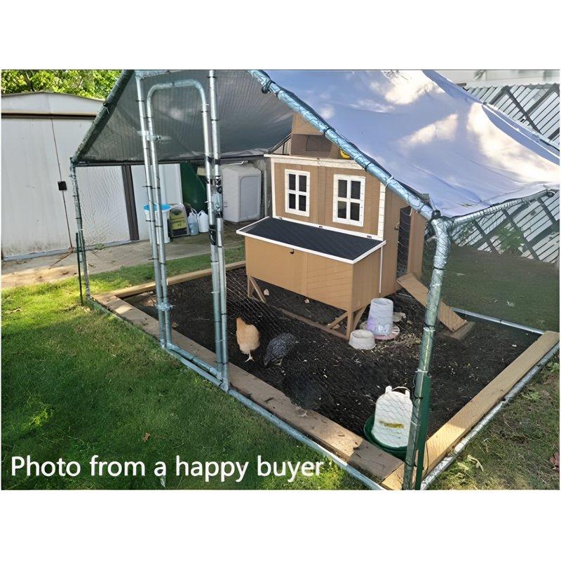 Omitree Wooden Chicken Coop Hen House With 4 Nesting Boxes Fits 4-8 Chickens